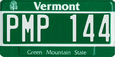 VT license plate PMP144