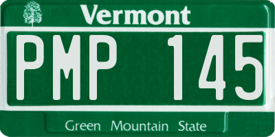 VT license plate PMP145