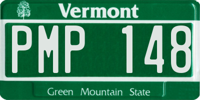 VT license plate PMP148