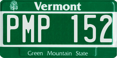 VT license plate PMP152