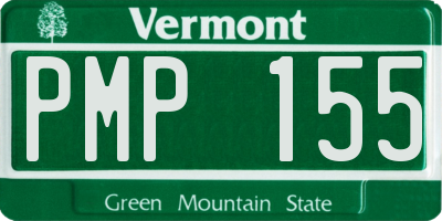 VT license plate PMP155