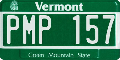 VT license plate PMP157