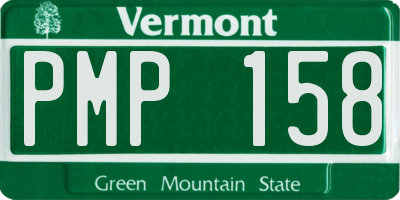 VT license plate PMP158