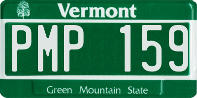 VT license plate PMP159
