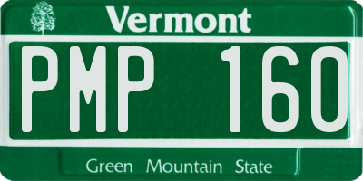 VT license plate PMP160