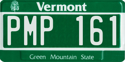 VT license plate PMP161