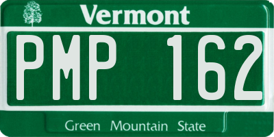 VT license plate PMP162