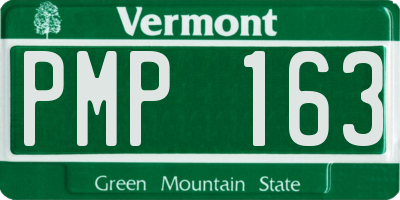 VT license plate PMP163