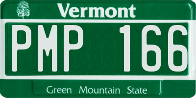 VT license plate PMP166
