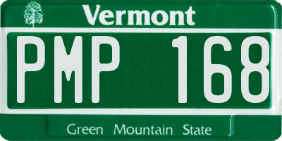 VT license plate PMP168