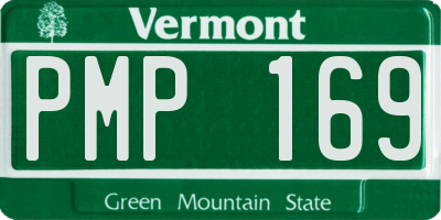 VT license plate PMP169