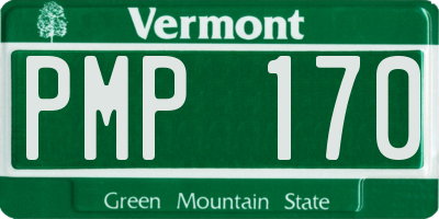 VT license plate PMP170
