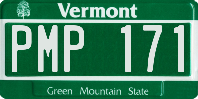 VT license plate PMP171