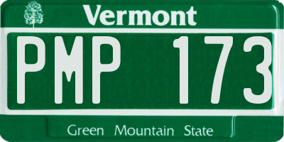 VT license plate PMP173