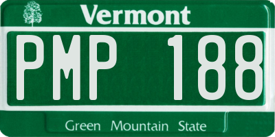 VT license plate PMP188