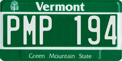 VT license plate PMP194