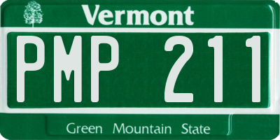 VT license plate PMP211
