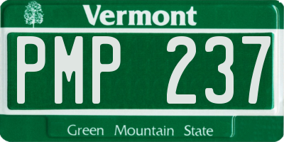 VT license plate PMP237
