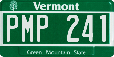 VT license plate PMP241