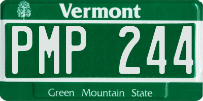 VT license plate PMP244