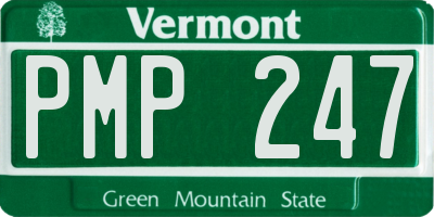 VT license plate PMP247