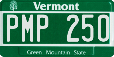 VT license plate PMP250