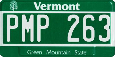 VT license plate PMP263