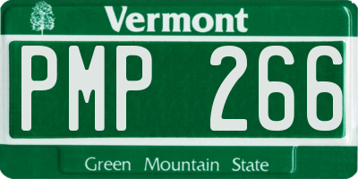 VT license plate PMP266