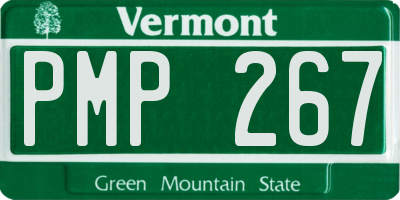 VT license plate PMP267