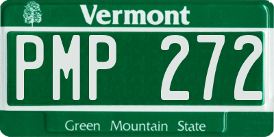 VT license plate PMP272
