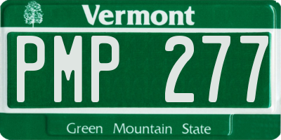 VT license plate PMP277