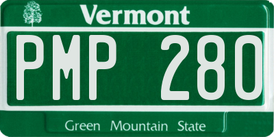 VT license plate PMP280