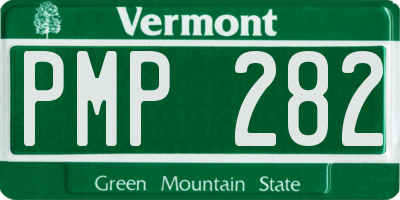 VT license plate PMP282