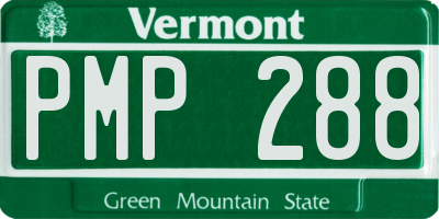 VT license plate PMP288