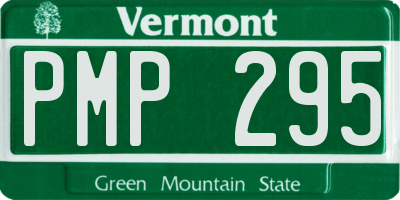 VT license plate PMP295