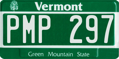 VT license plate PMP297