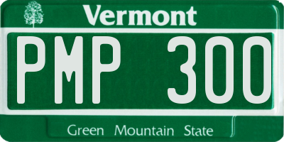 VT license plate PMP300