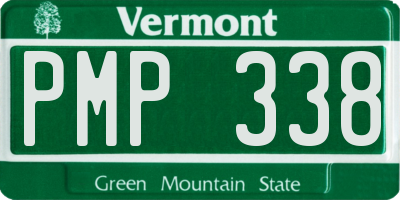 VT license plate PMP338