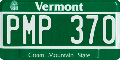 VT license plate PMP370