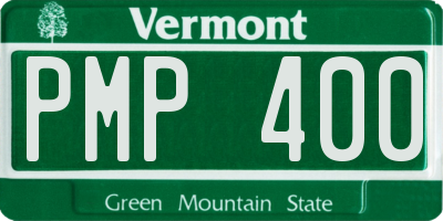 VT license plate PMP400