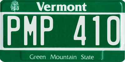 VT license plate PMP410