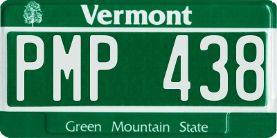 VT license plate PMP438