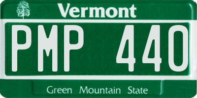 VT license plate PMP440