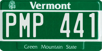 VT license plate PMP441