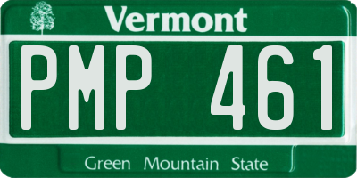 VT license plate PMP461