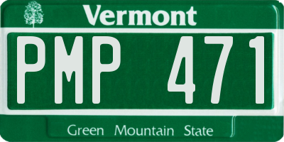 VT license plate PMP471