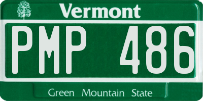 VT license plate PMP486