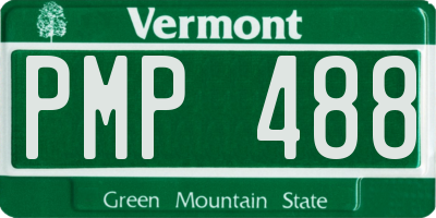 VT license plate PMP488