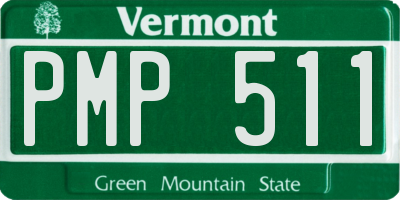 VT license plate PMP511
