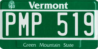 VT license plate PMP519